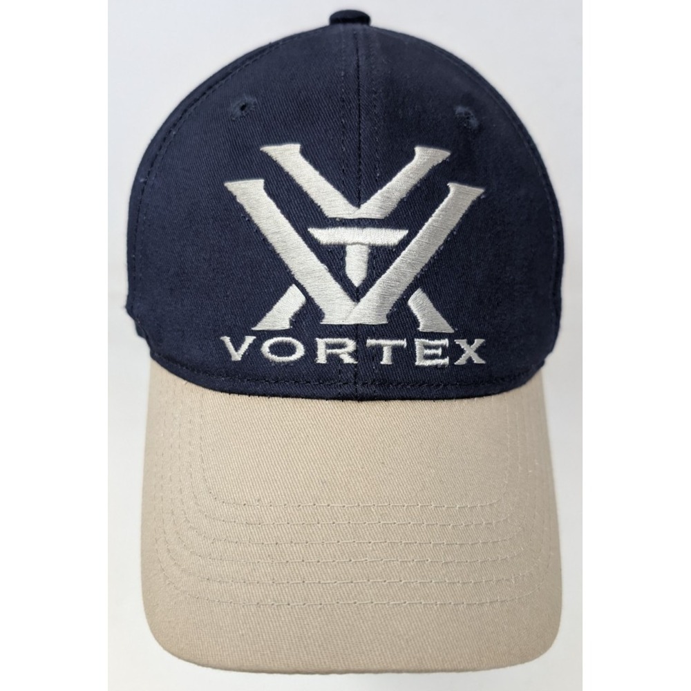 Vortex‎ Optics Snapback Baseball Cap Hat Hunting Blue Beige VTG